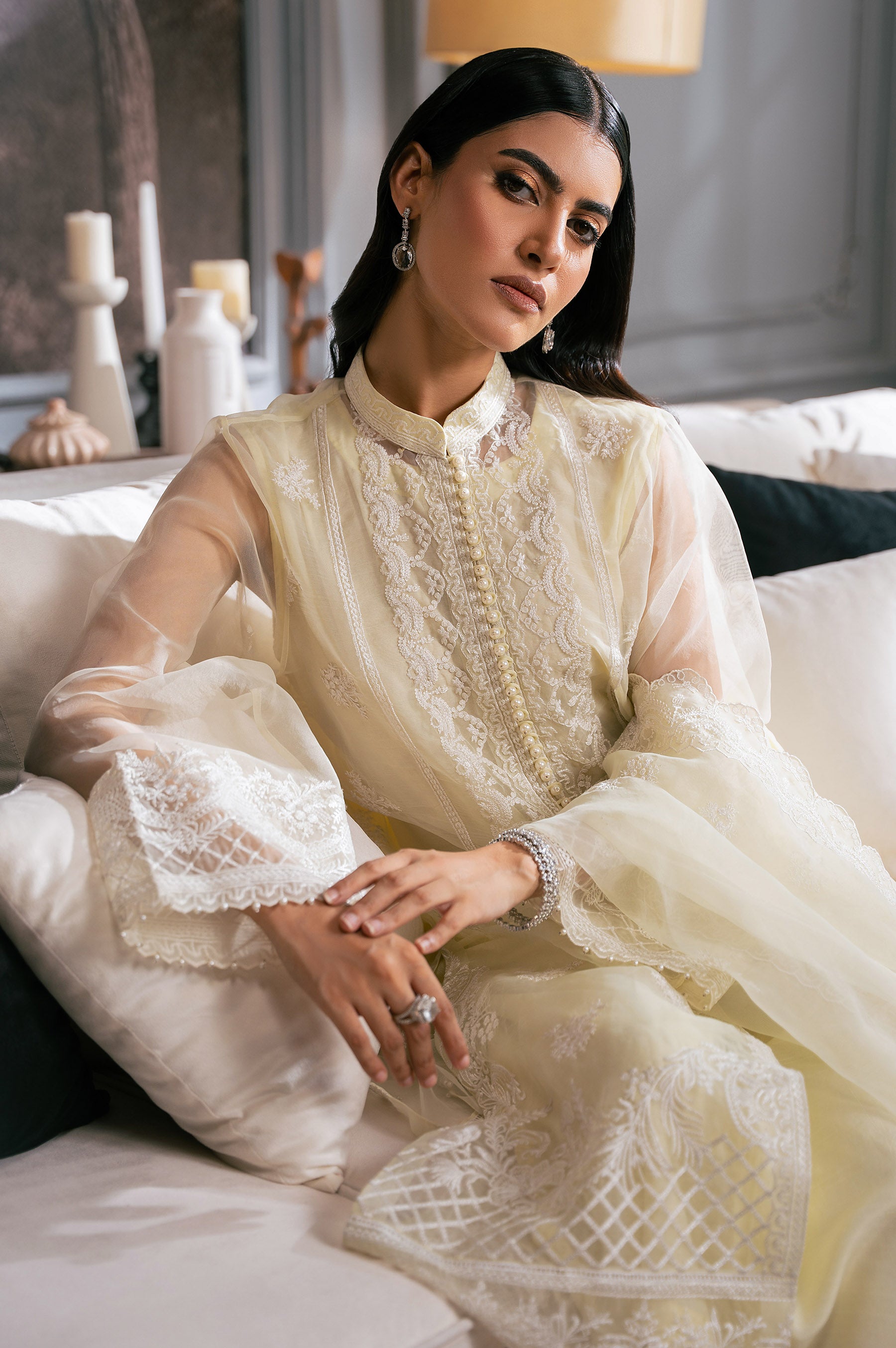 UNSTITCHED EMBROIDERED SUIT