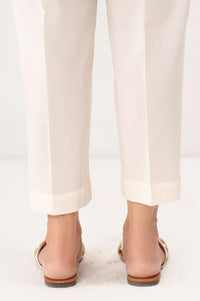 Basic Cambric Cigarette Pants - Regular Fit