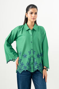 Stitched 1 Piece Embroidered Cambric Top