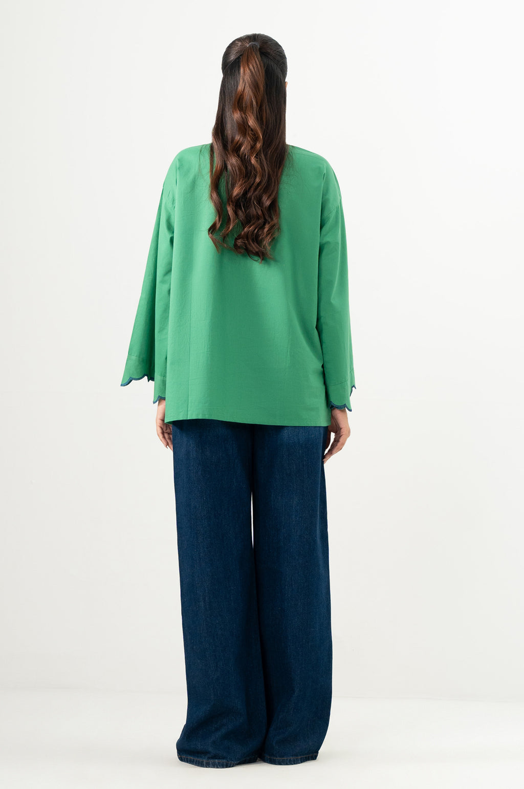 Stitched 1 Piece Embroidered Cambric Top