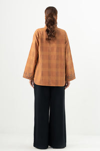 Stitched 1 Piece Embroidered Yarn Dyed Top