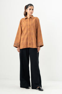 Stitched 1 Piece Embroidered Yarn Dyed Top