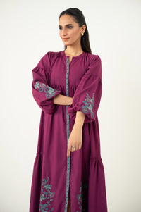 Stitched 1 Piece Embroidered Irish Long Dress
