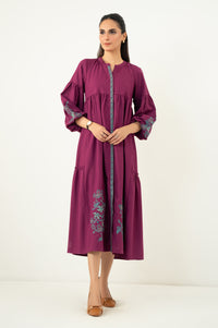 Stitched 1 Piece Embroidered Irish Long Dress