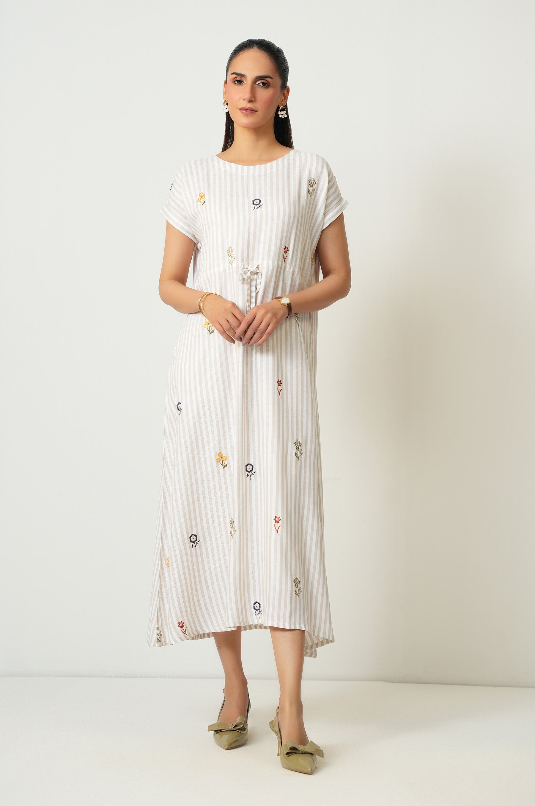 EMBROIDERED LONG DRESS