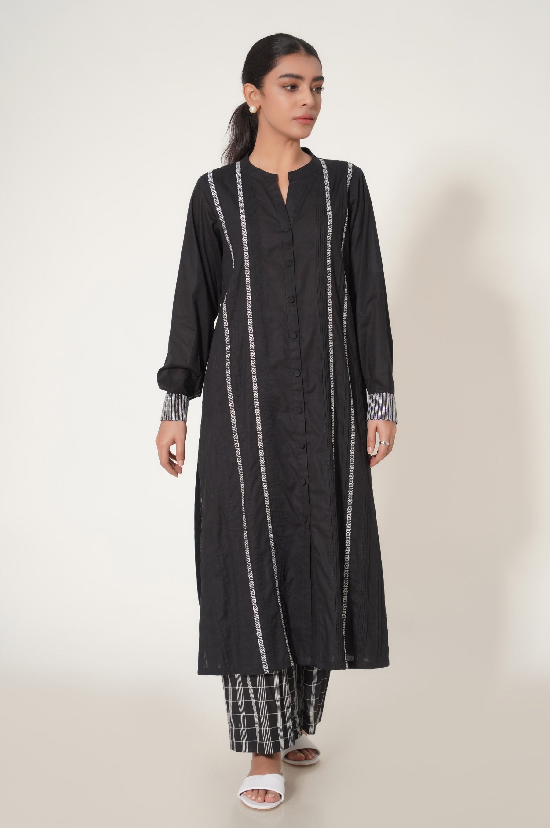 Stitched 2 Piece Embroidered Suit