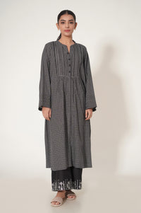 Stitched 2 Piece Yarn Dyed Embroidered Suit