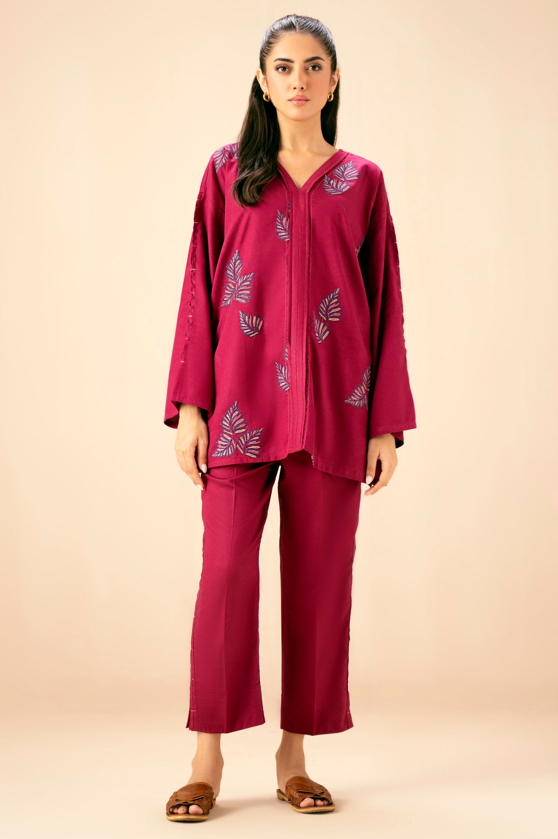 EMBROIDERED CO-ORD SET