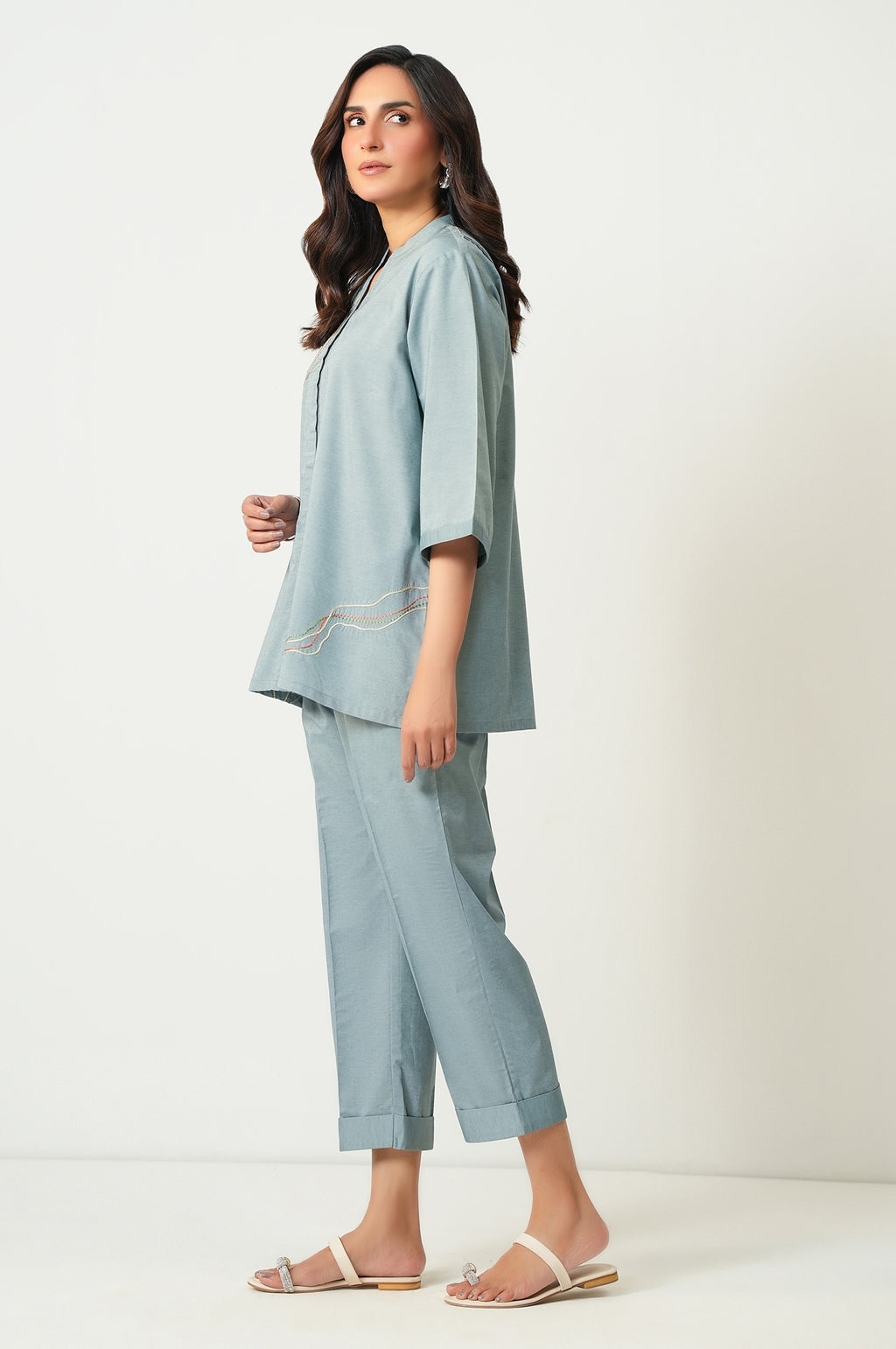 EMBROIDERED CO-ORD SET