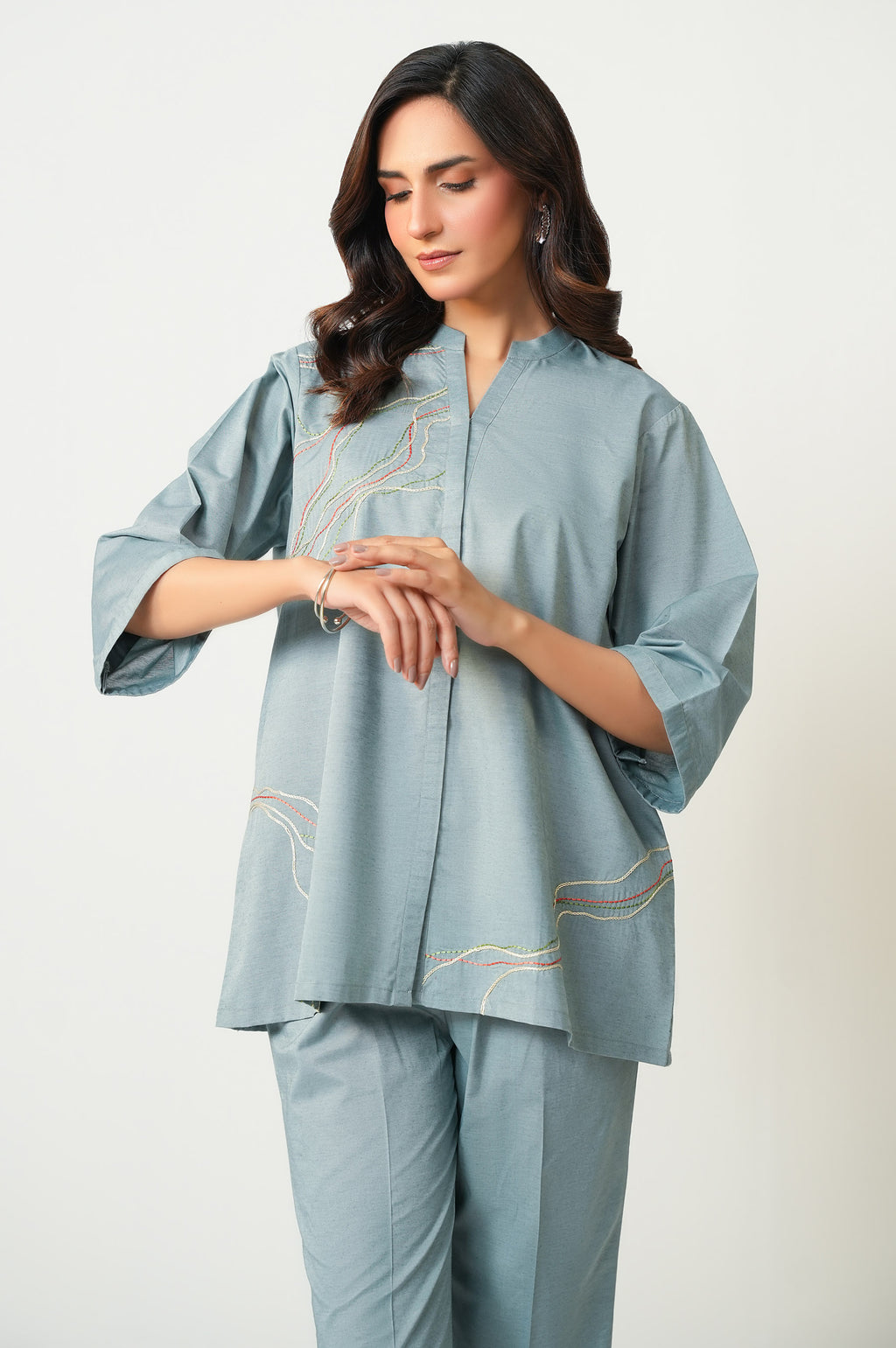 EMBROIDERED CO-ORD SET