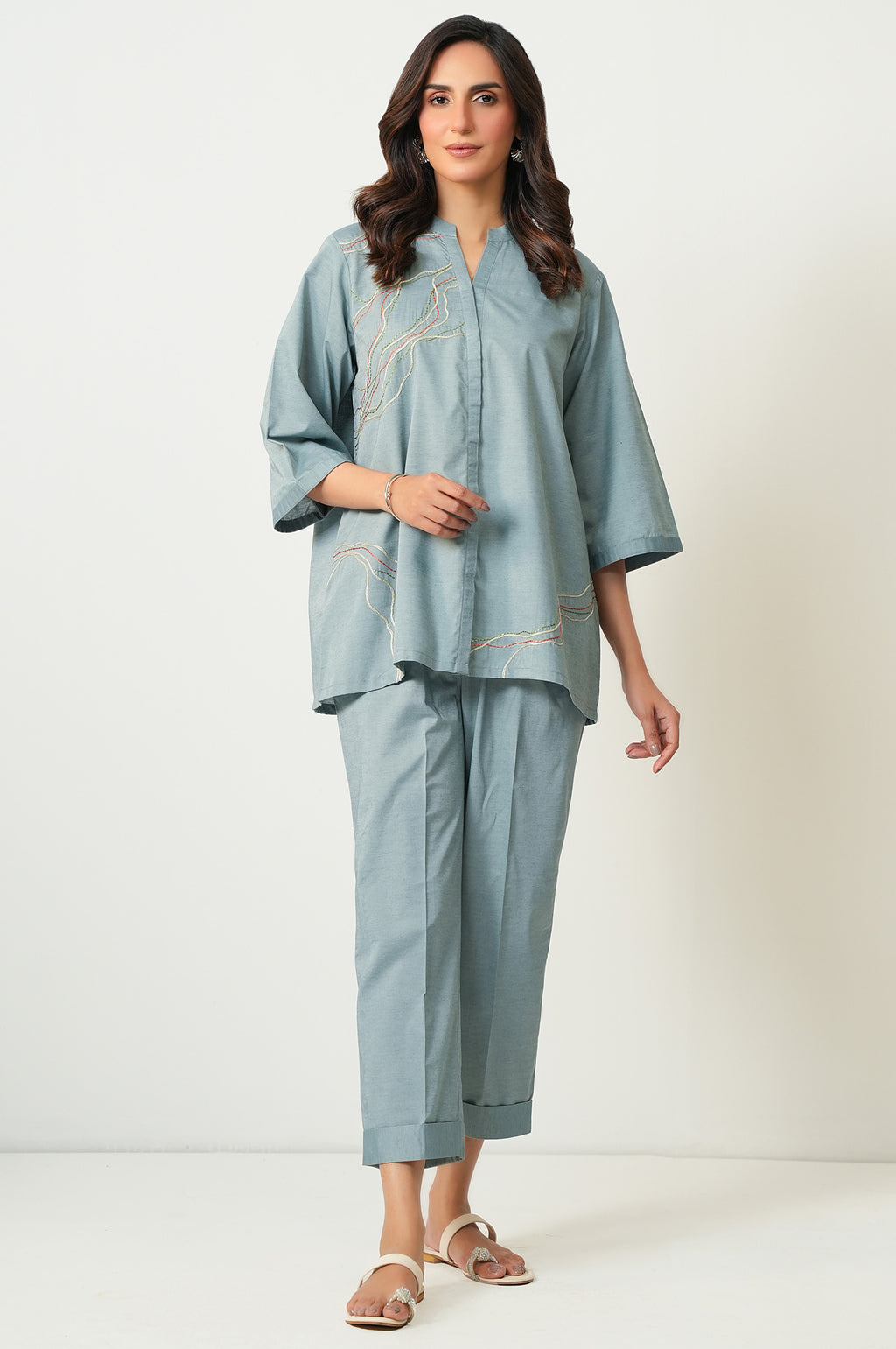 EMBROIDERED CO-ORD SET