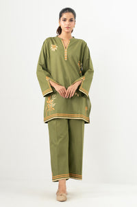 Stitched 2 Piece Screen Printed Cambric Suit
