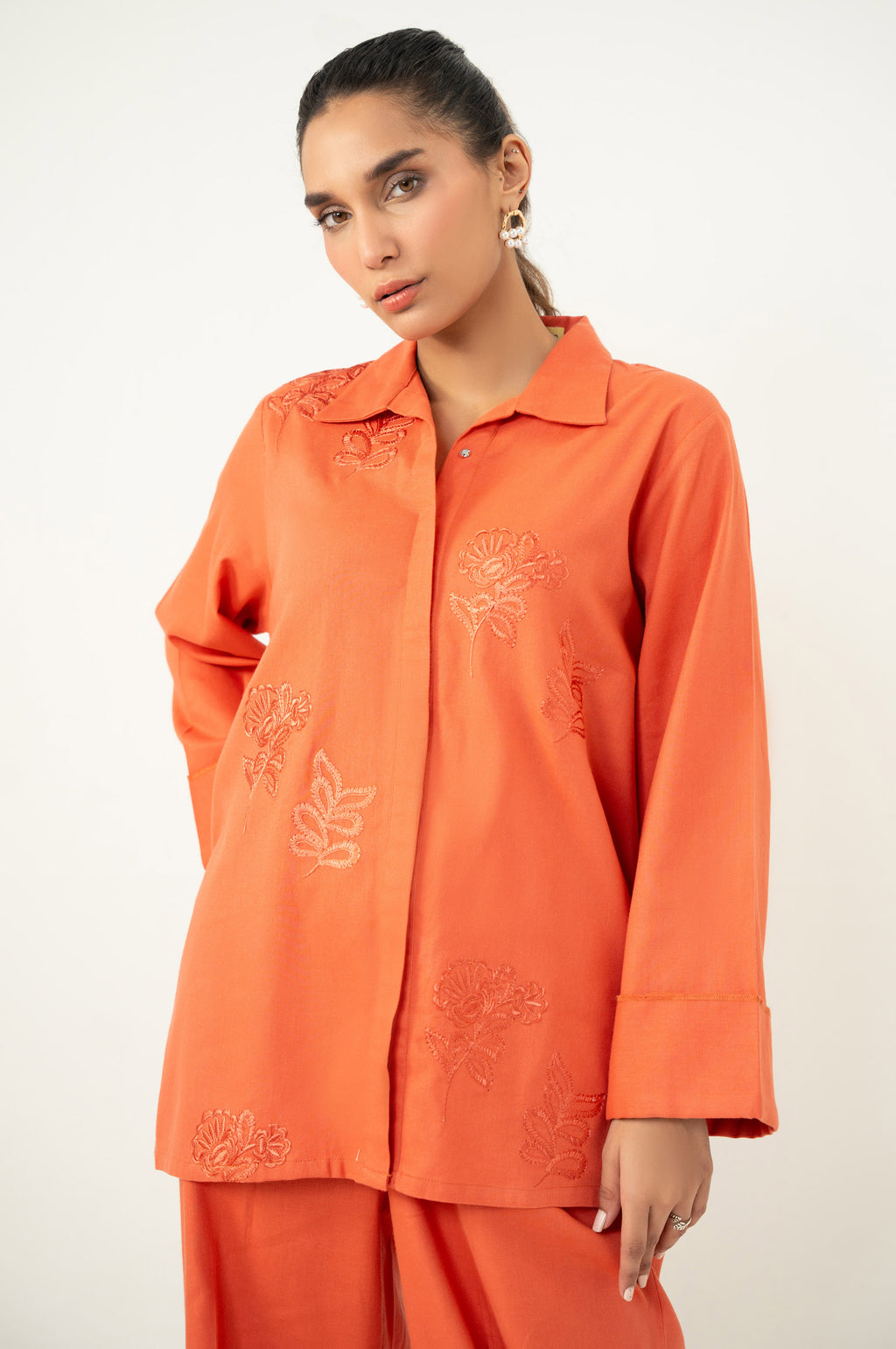 Stitched 2 Piece Embroidered Khaddar Co-Ord Set
