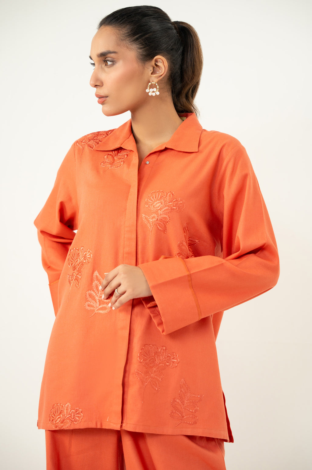 Stitched 2 Piece Embroidered Khaddar Co-Ord Set