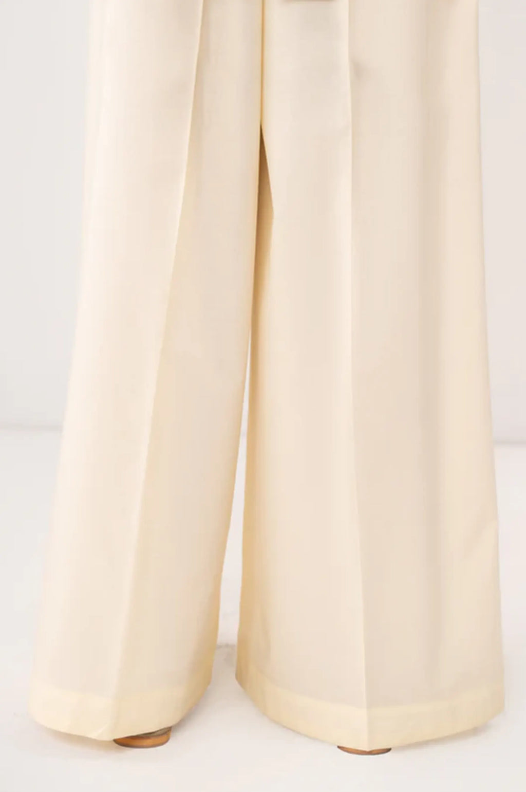 Basic Cambric Plazzo Pants - Regular Fit