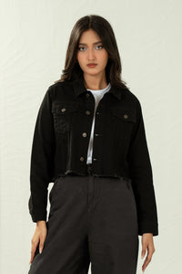 CROP DENIM JACKET