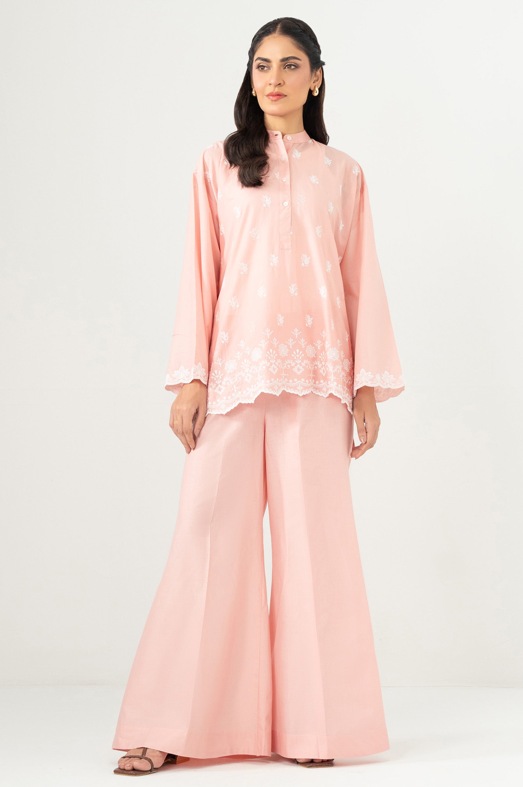 Stitched 2 Piece Stylized Chikankari Suit