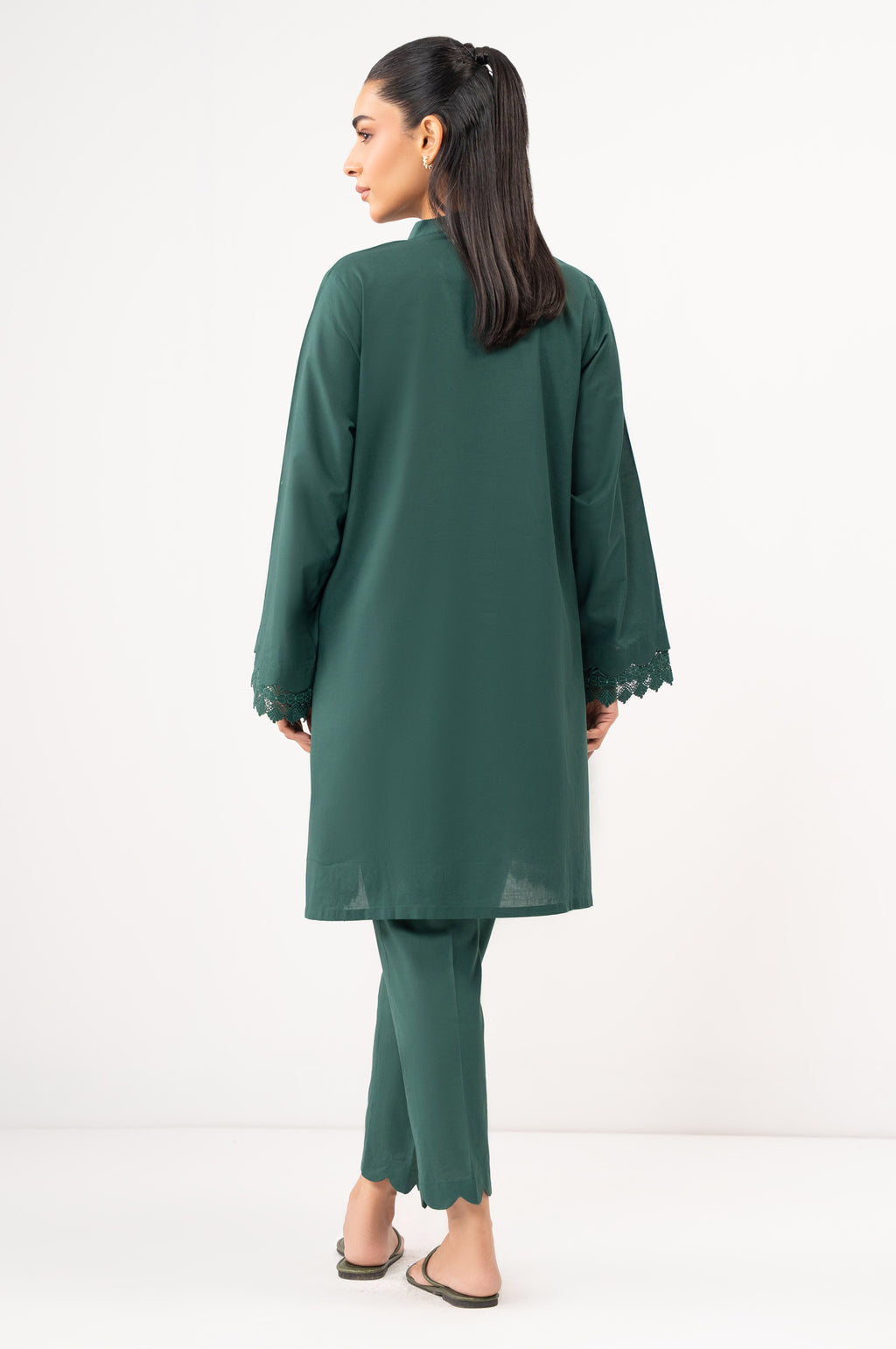 Stitched 2 Piece Dyed Cambric Suit