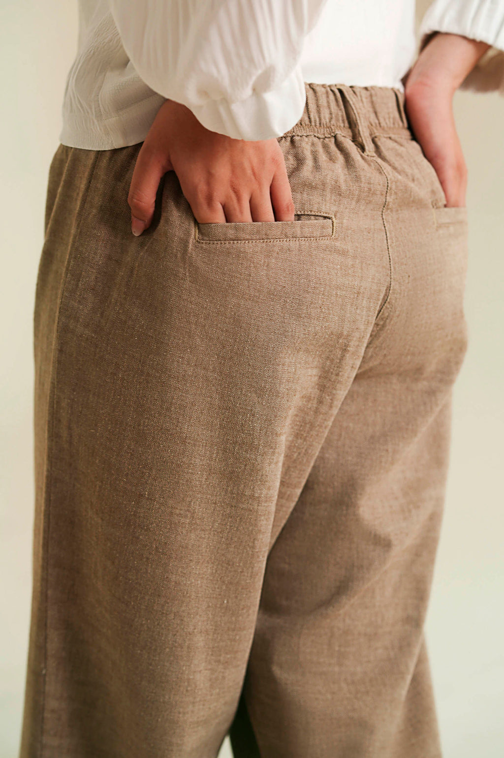 Linen Pants - Brown