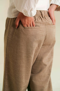 Linen Pants - Brown