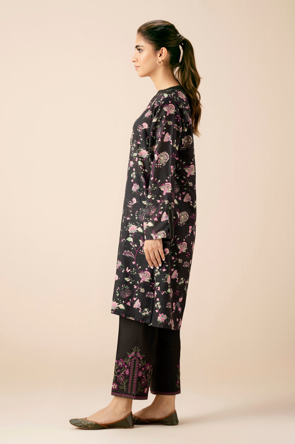 EMBROIDERED SHIRT BOTTOM SUIT