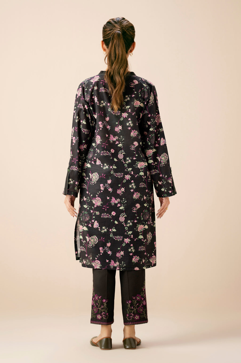 EMBROIDERED SHIRT BOTTOM SUIT