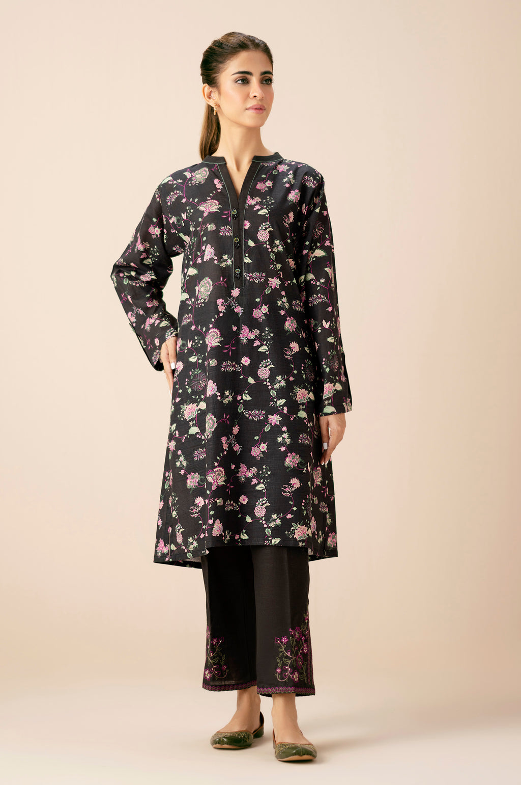 EMBROIDERED SHIRT BOTTOM SUIT