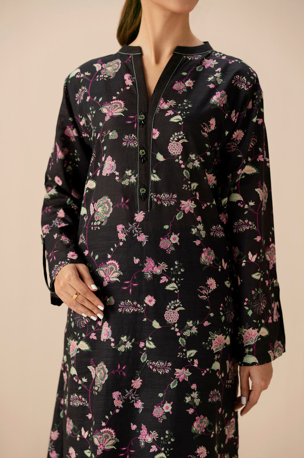 EMBROIDERED SHIRT BOTTOM SUIT