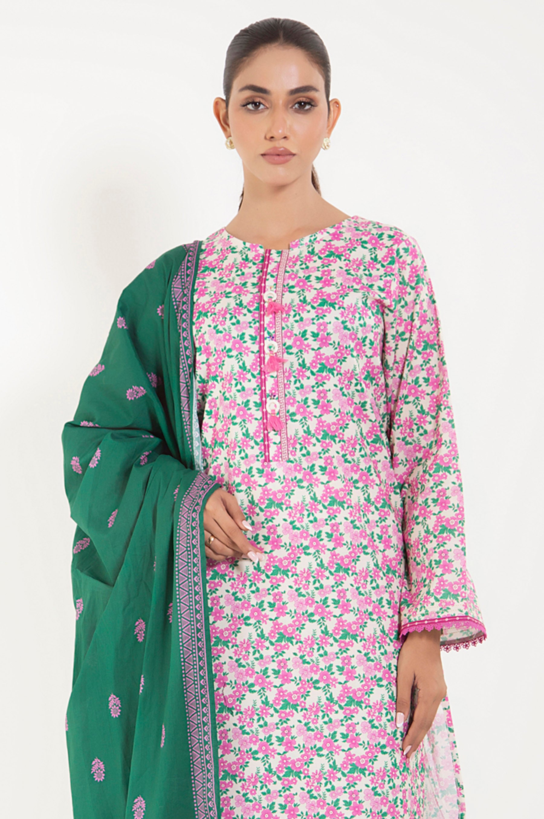 UNSTITCHED PRINTED SHIRT BOTTOM SUIT