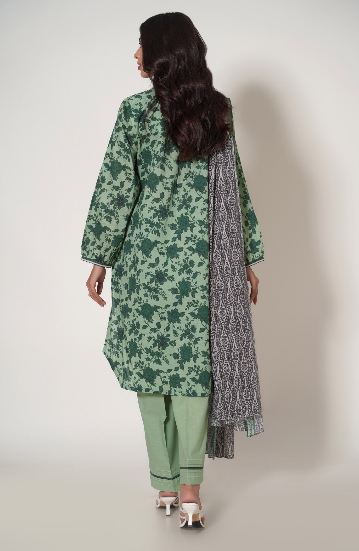Unstitched 3 Piece Printed Mysuri Lawn Suit