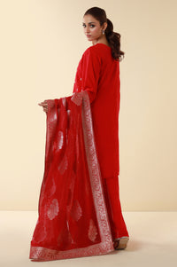 UNSTITCHED EMBROIDERED SUIT