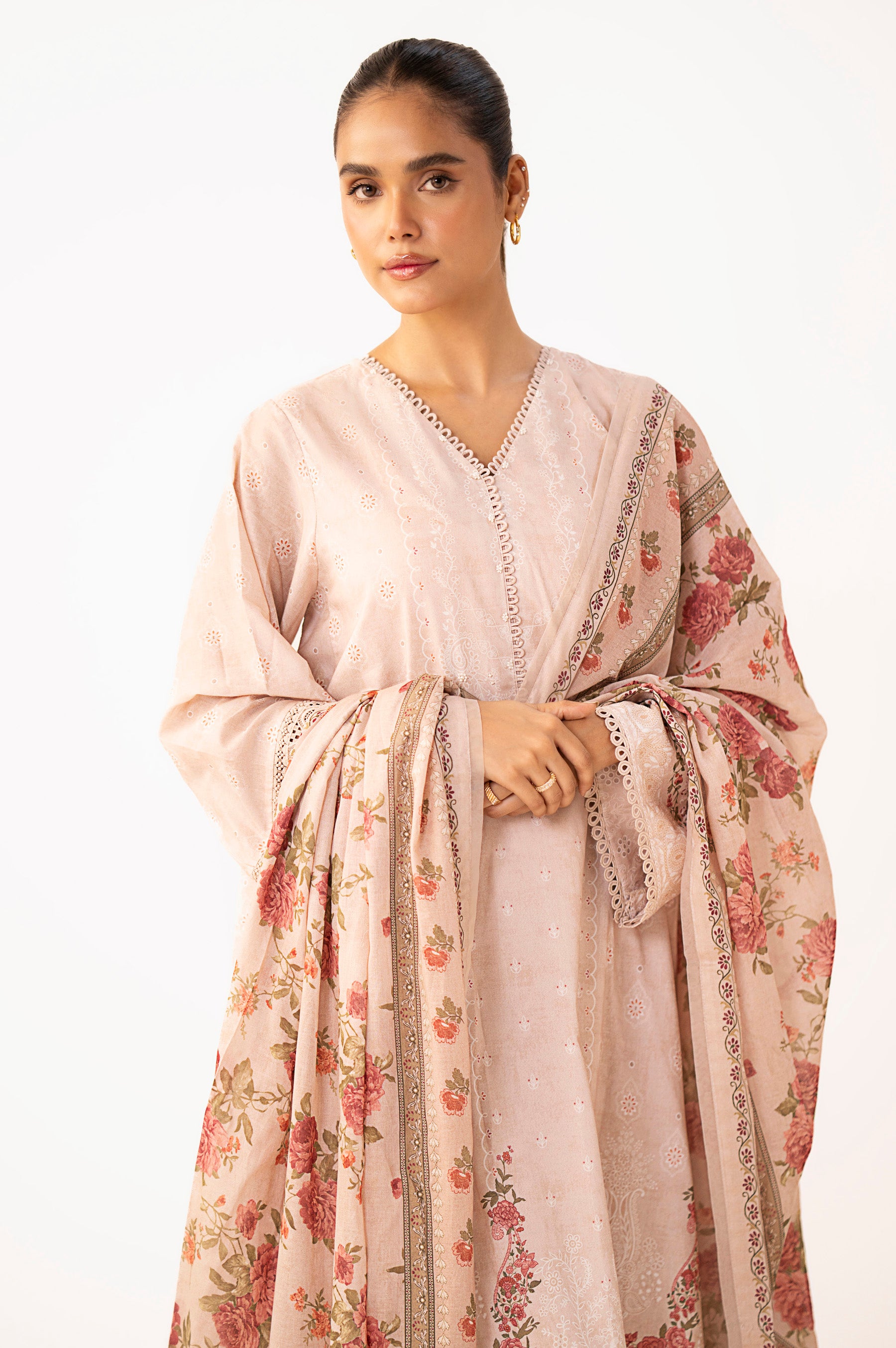 Unstitched 3 Piece Printed Lawn Suit