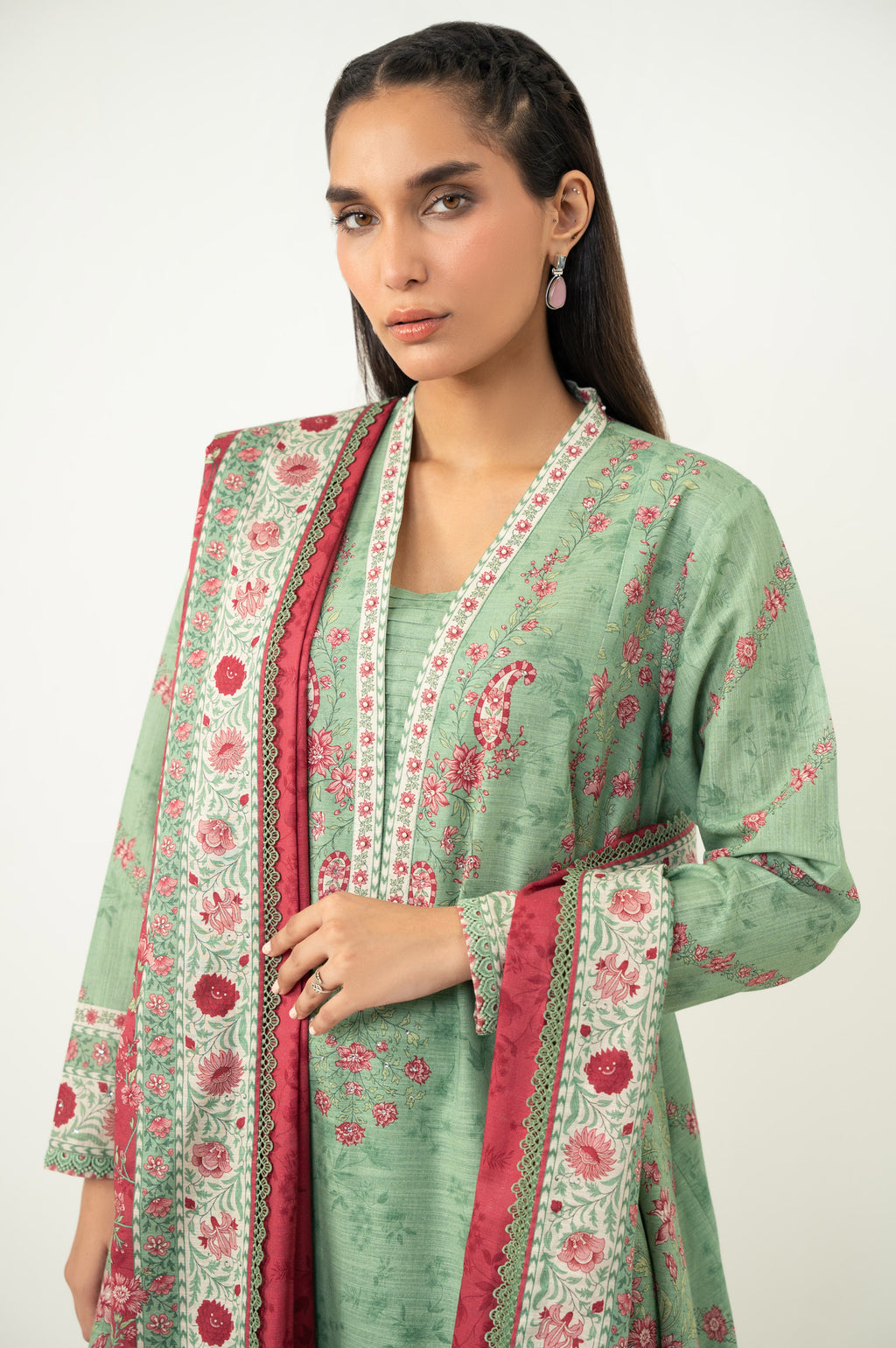 UNSTITCHED PRINTED SUIT