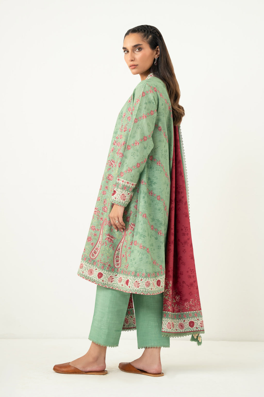 UNSTITCHED PRINTED SUIT