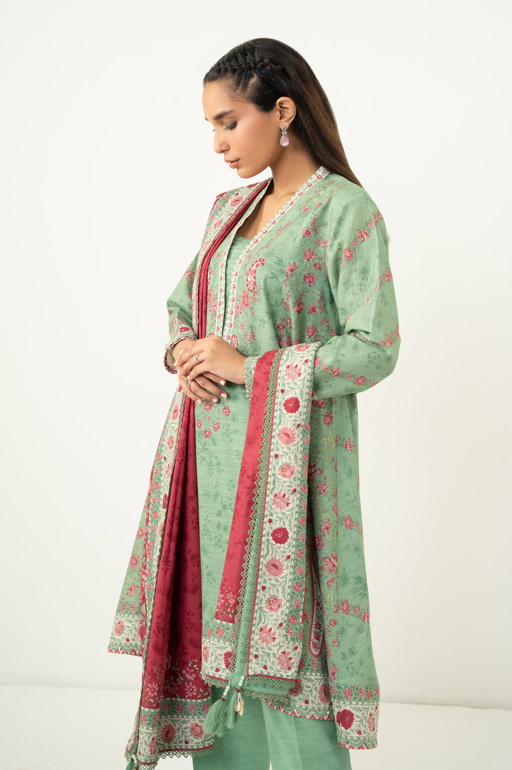 UNSTITCHED PRINTED SUIT