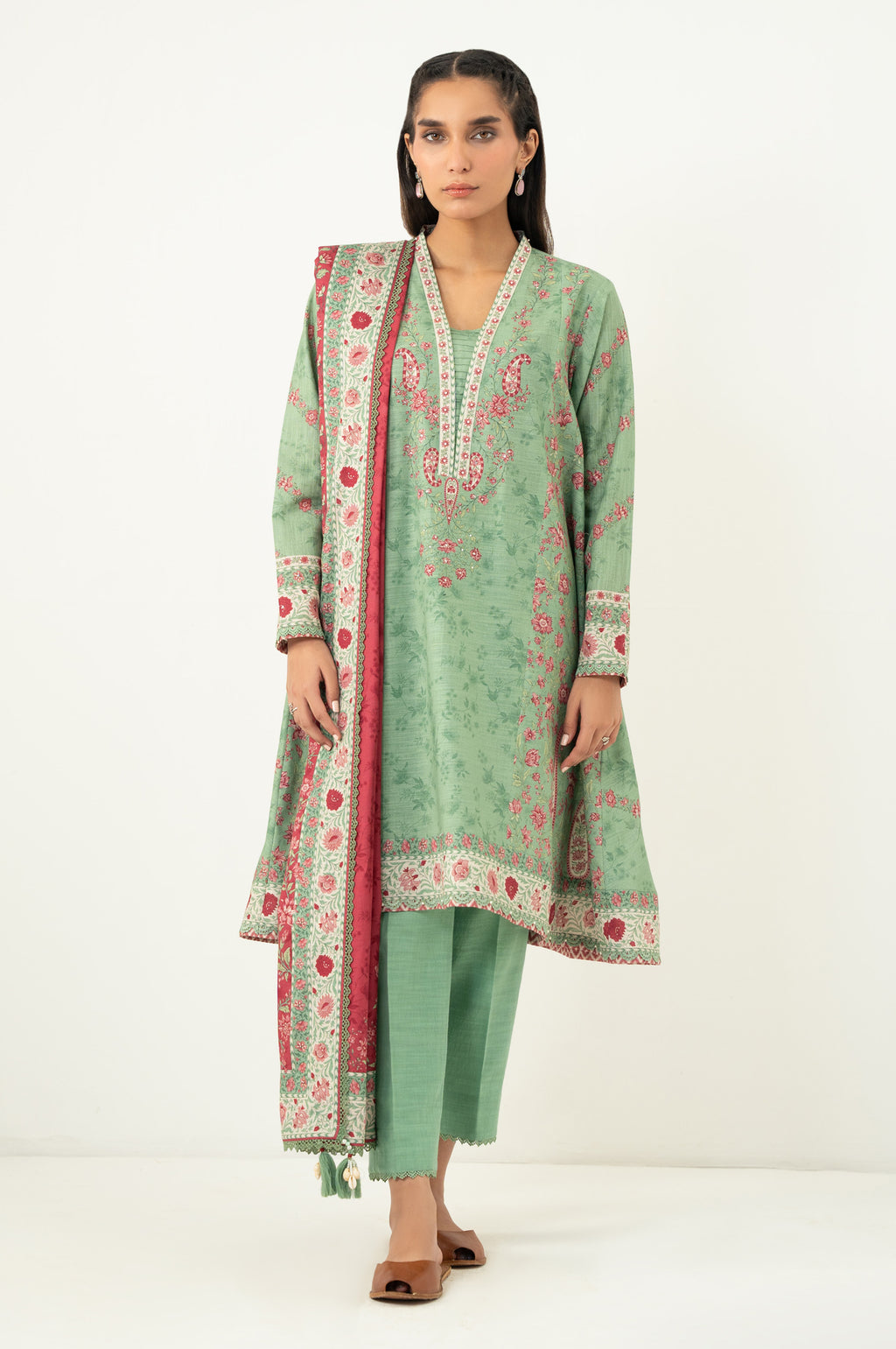 UNSTITCHED PRINTED SUIT