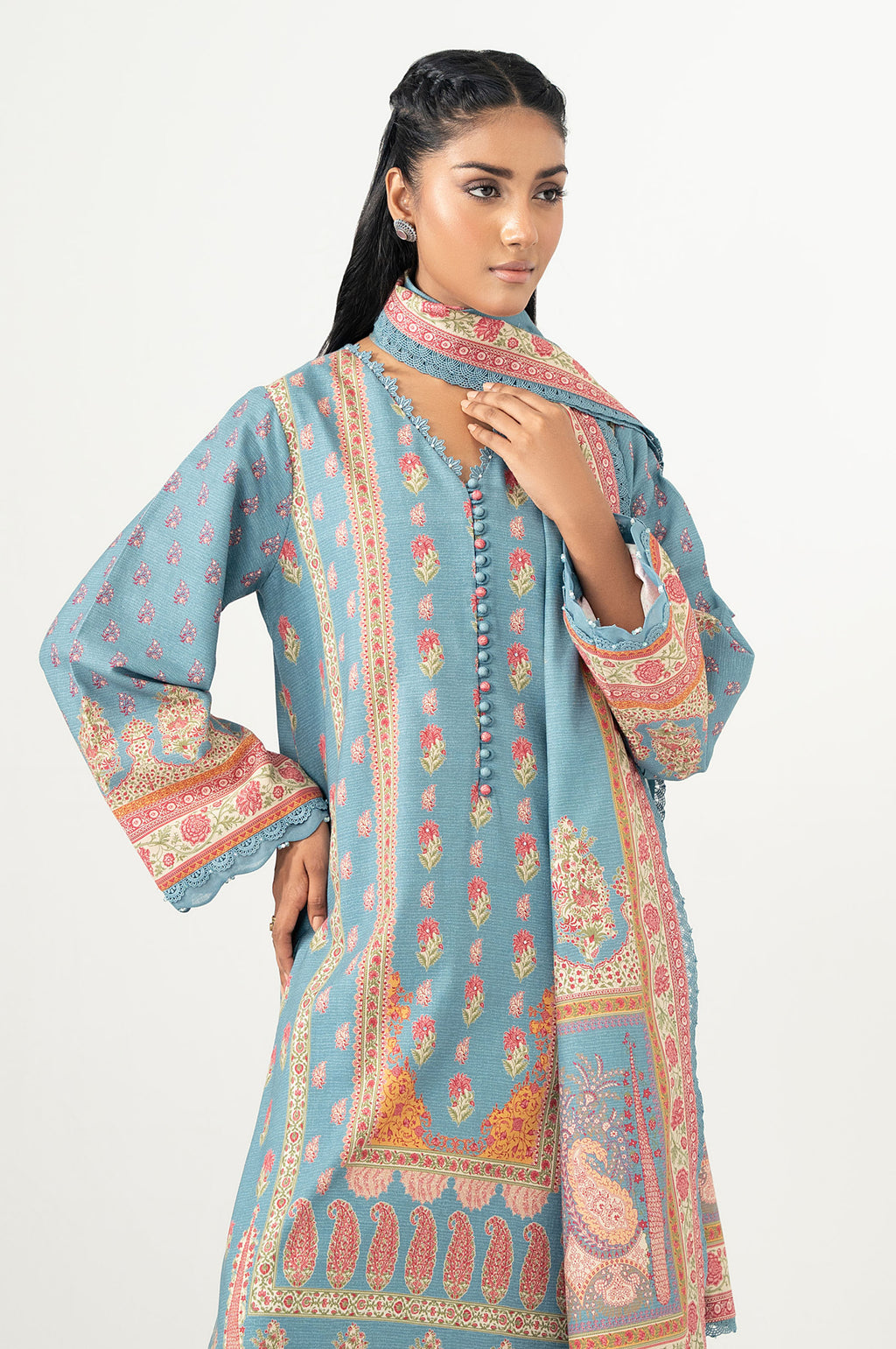 UNSTITCHED PRINTED SUIT
