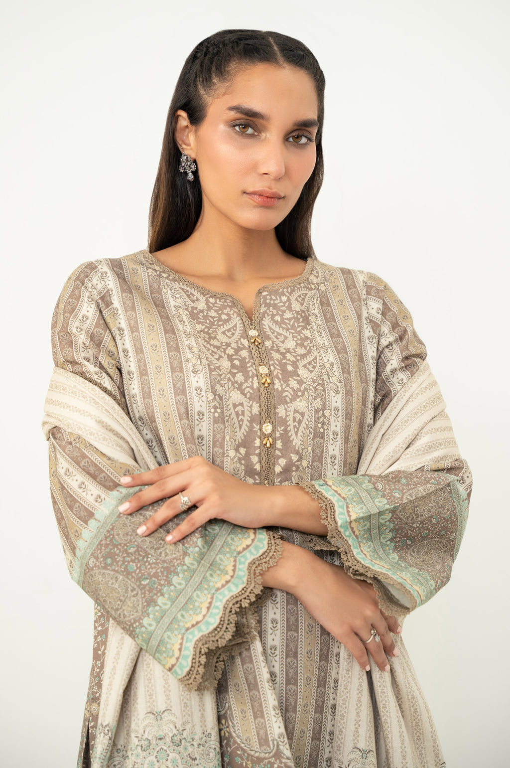 UNSTITCHED PRINTED SUIT