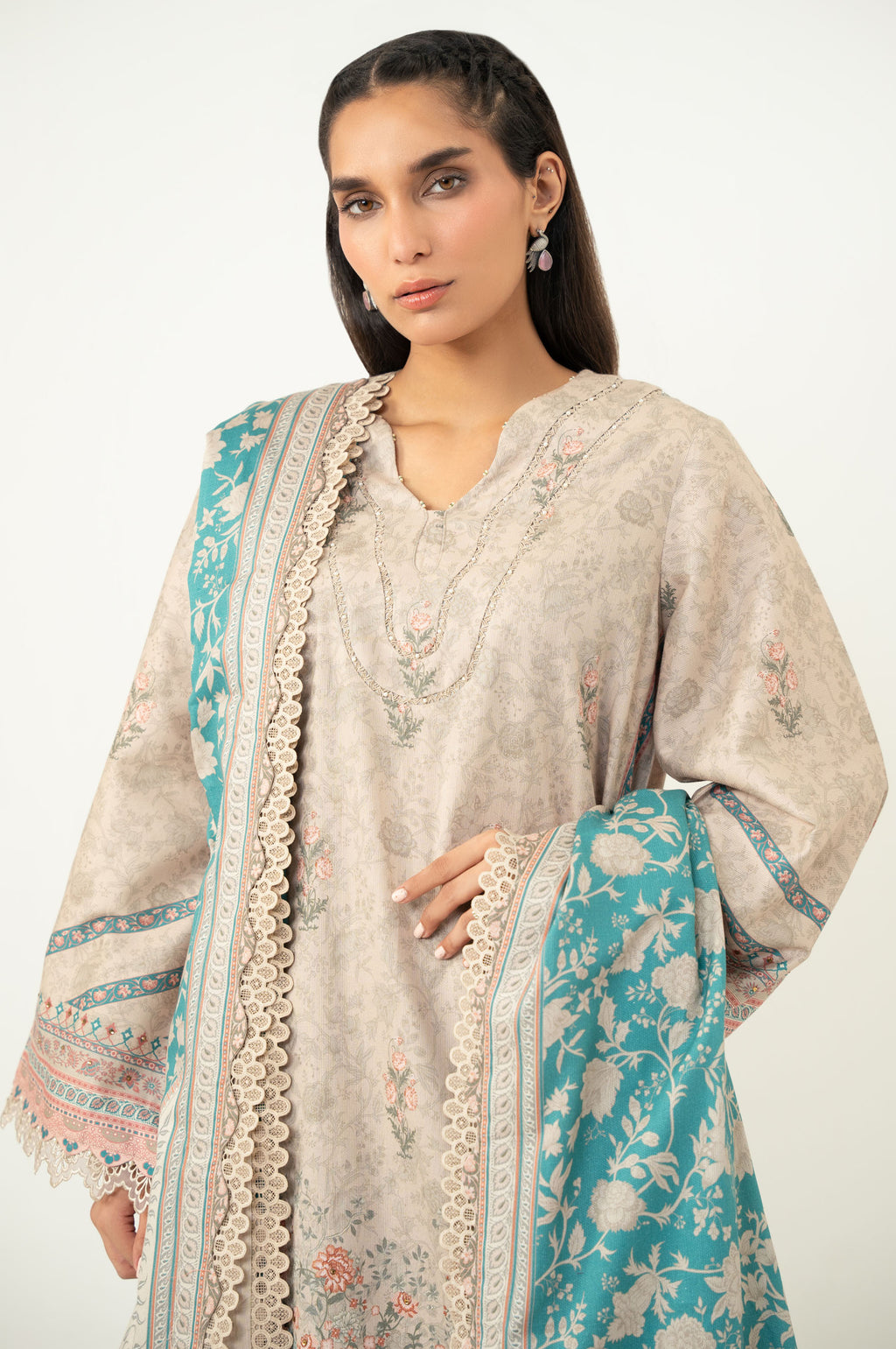 UNSTITCHED PRINTED SUIT