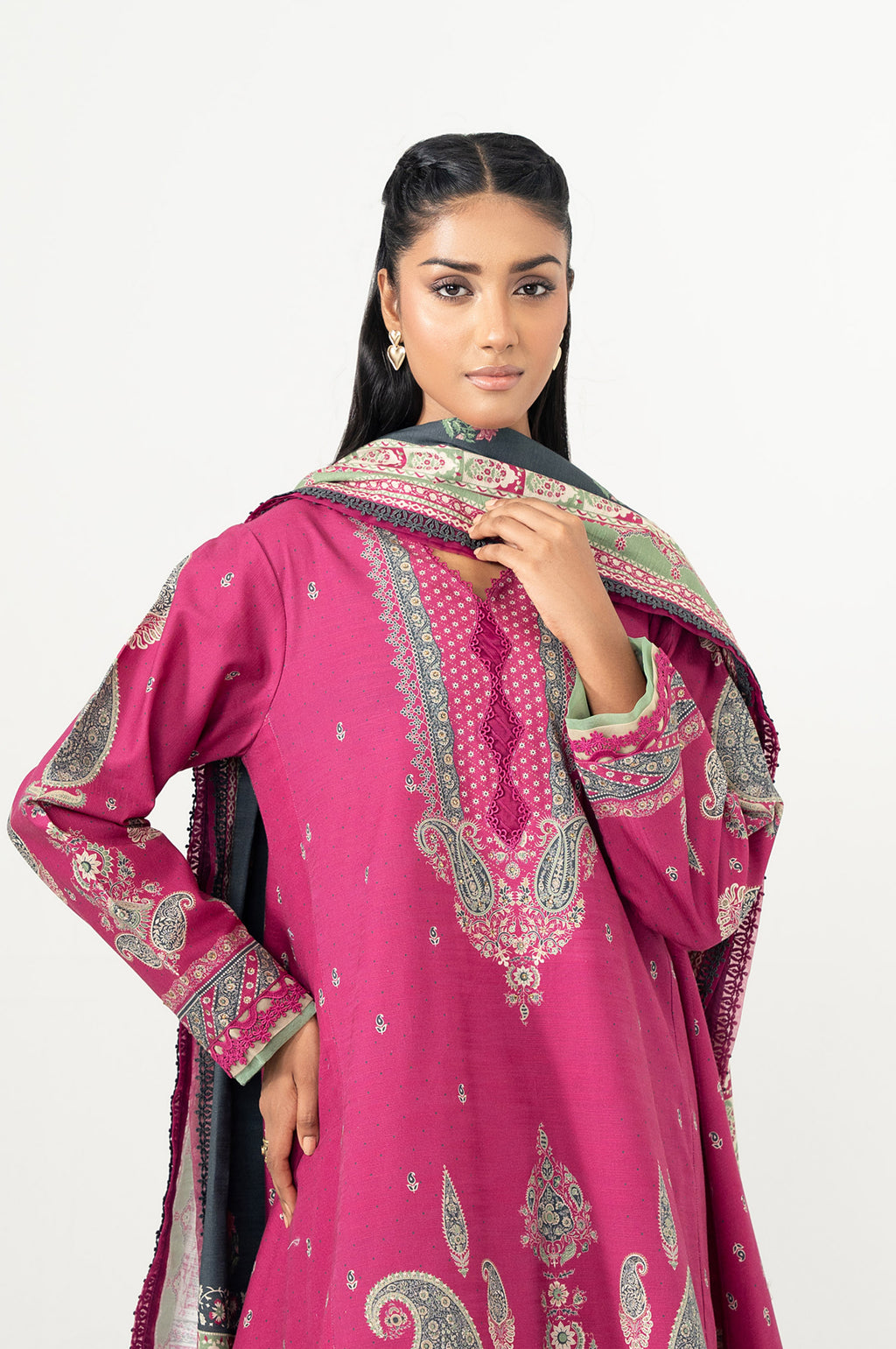 UNSTITCHED PRINTED SUIT