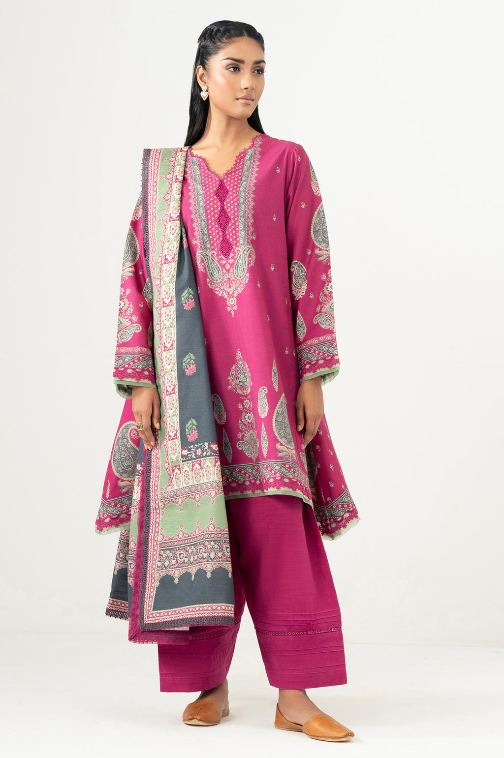 UNSTITCHED PRINTED SUIT