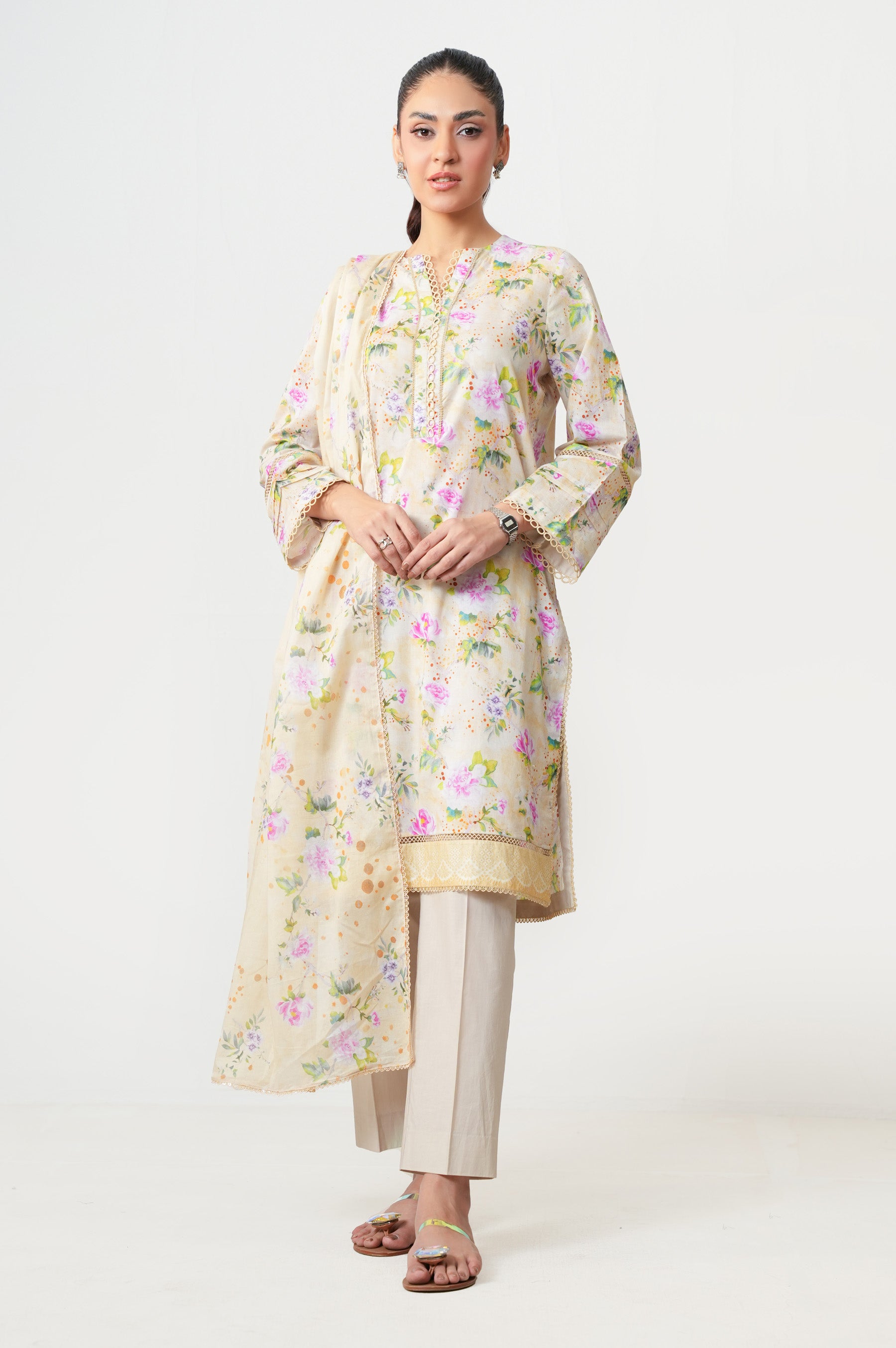 UNSTITCHED PRINTED SUIT