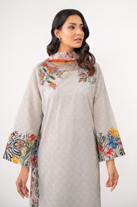 UNSTITCHED EMBROIDERED SUIT