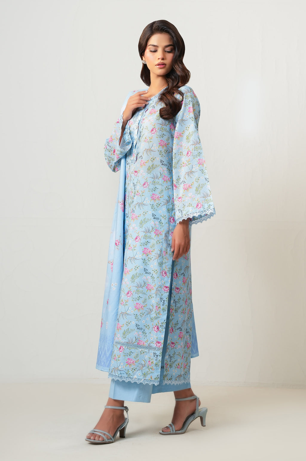 UNSTITCHED PRINTED SUIT
