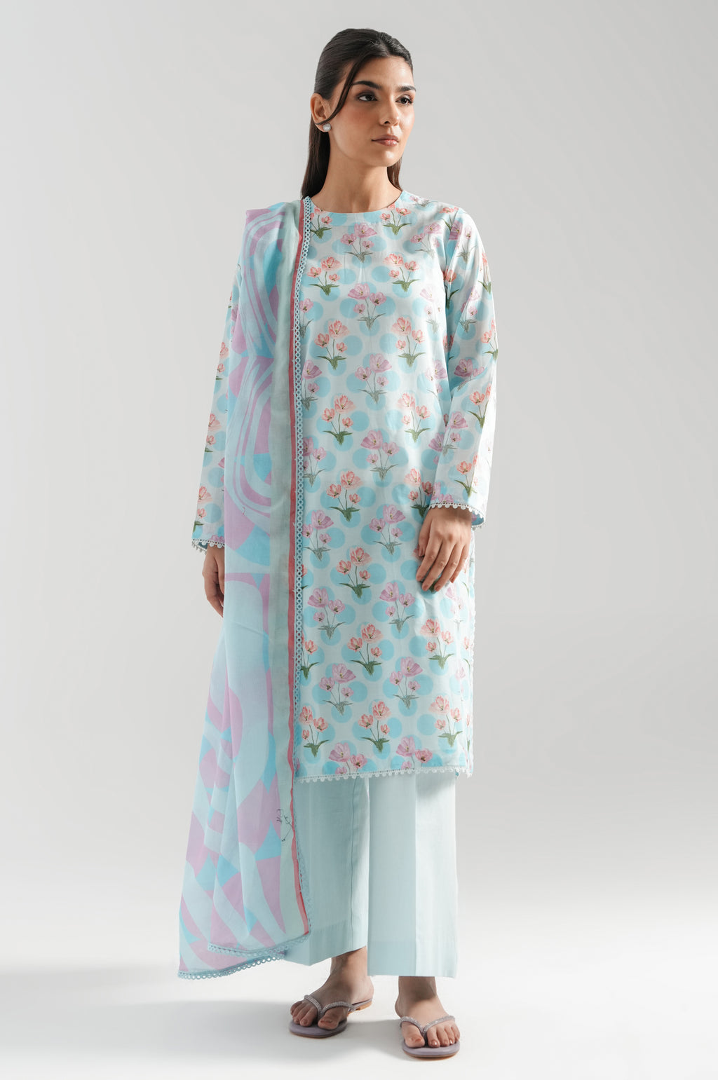 UNSTITCHED PRINTED SUIT