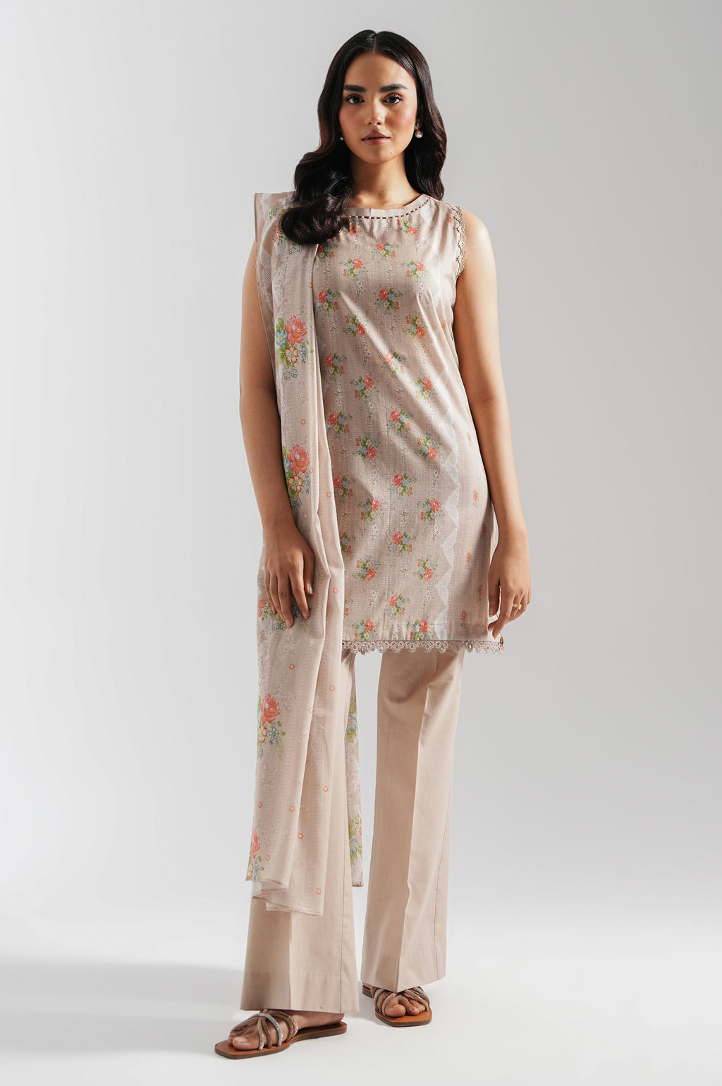 UNSTITCHED PRINTED SUIT