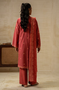 UNSTITCHED DYED EMBROIDERED SUIT