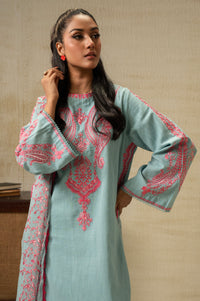 UNSTITCHED EMBROIDERED SUIT