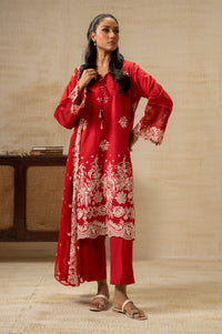 UNSTITCHED DYED EMBROIDERED SUIT