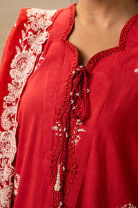 UNSTITCHED DYED EMBROIDERED SUIT